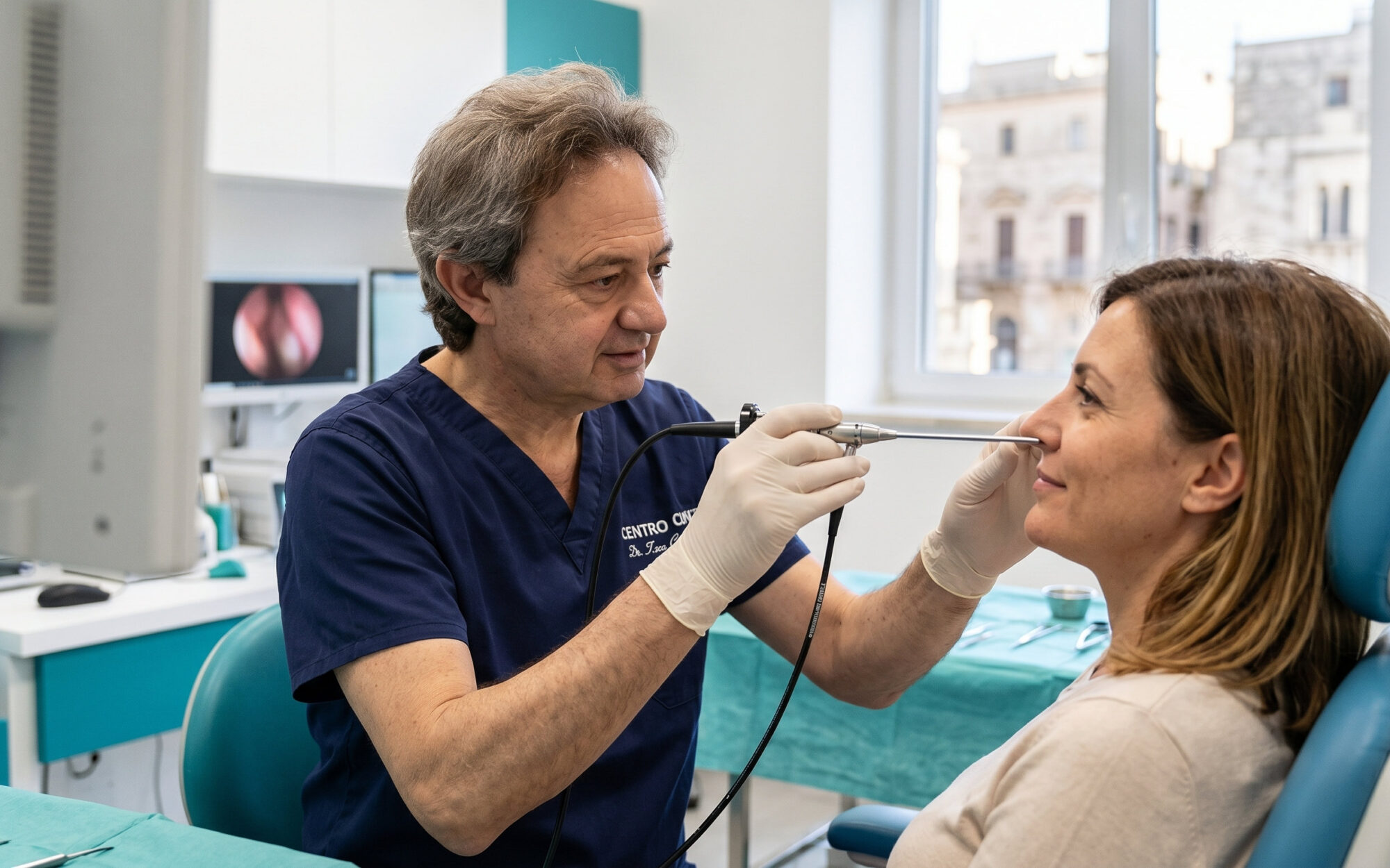 Deviazione del setto nasale, diagnosi e cura al Centro ORL Curatoli